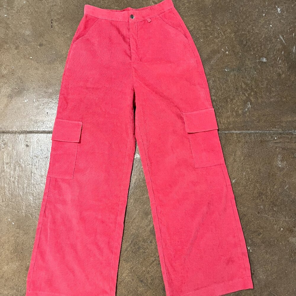 pink corduroy pants